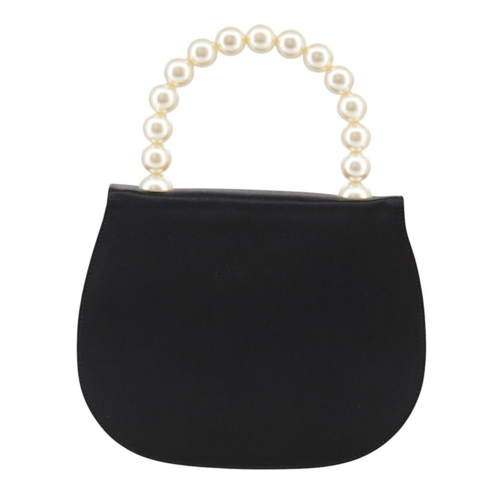 Celine Satin Handbag Black